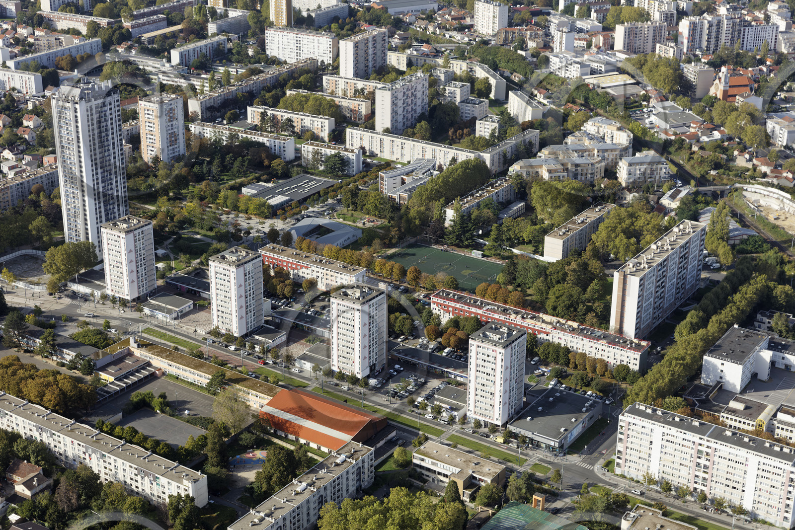 Le département de Seine-Saint-Denis (Région Ile-de-France) en vues aériennes obliques