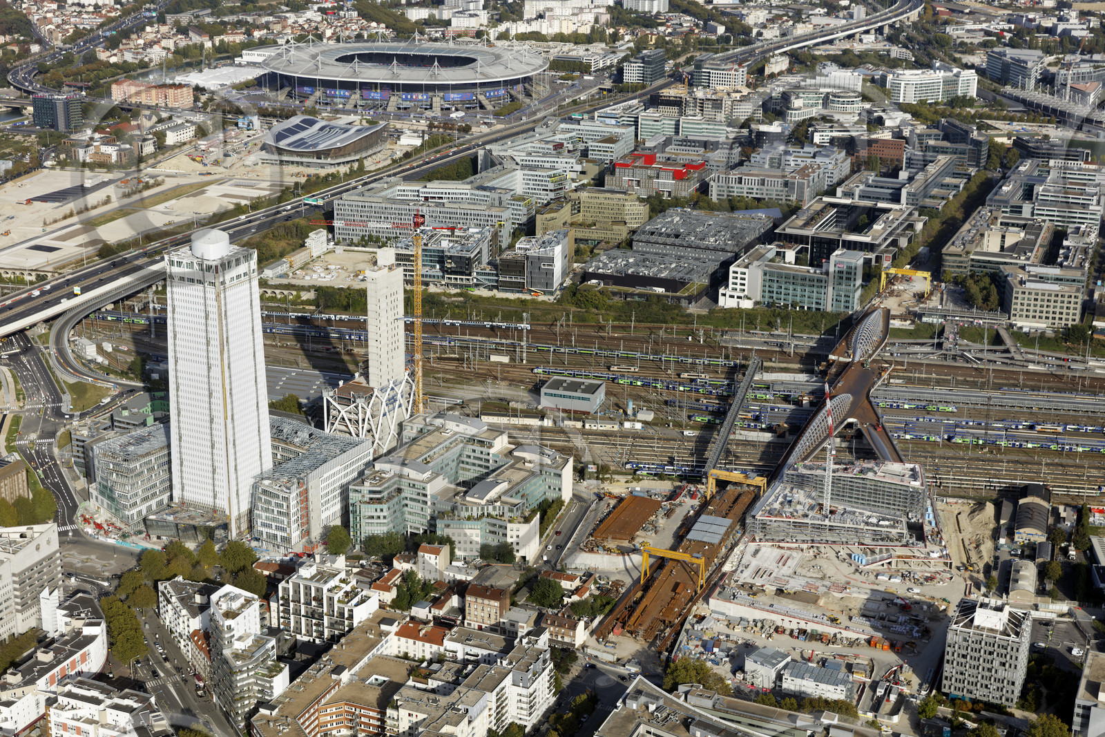 Le département de Seine-Saint-Denis (Région Ile-de-France) en vues aériennes obliques