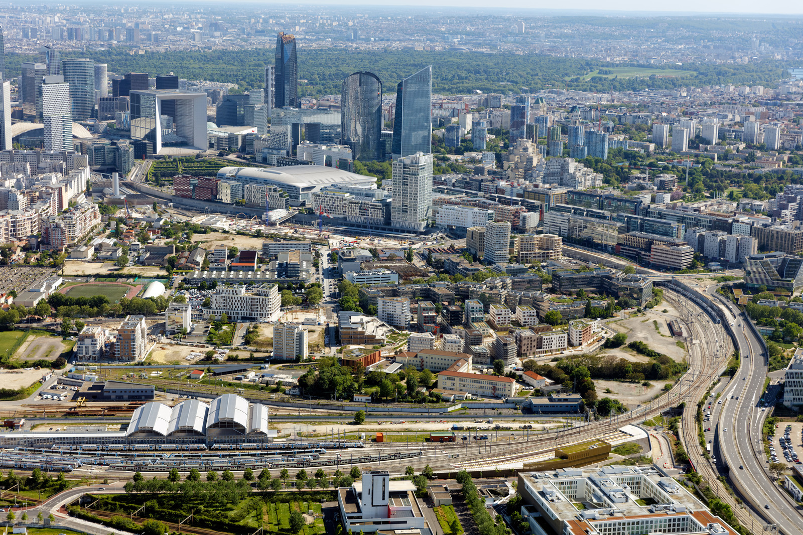 Le département des Hauts-de-Seine (Région Ile-de-France) en vues aériennes obliques