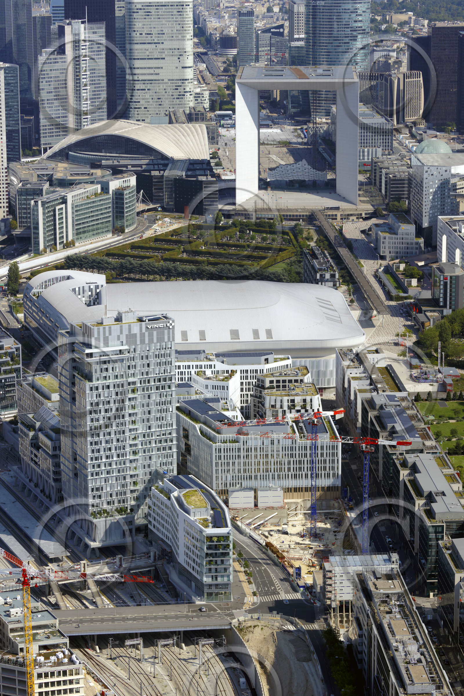 Le département des Hauts-de-Seine (Région Ile-de-France) en vues aériennes obliques