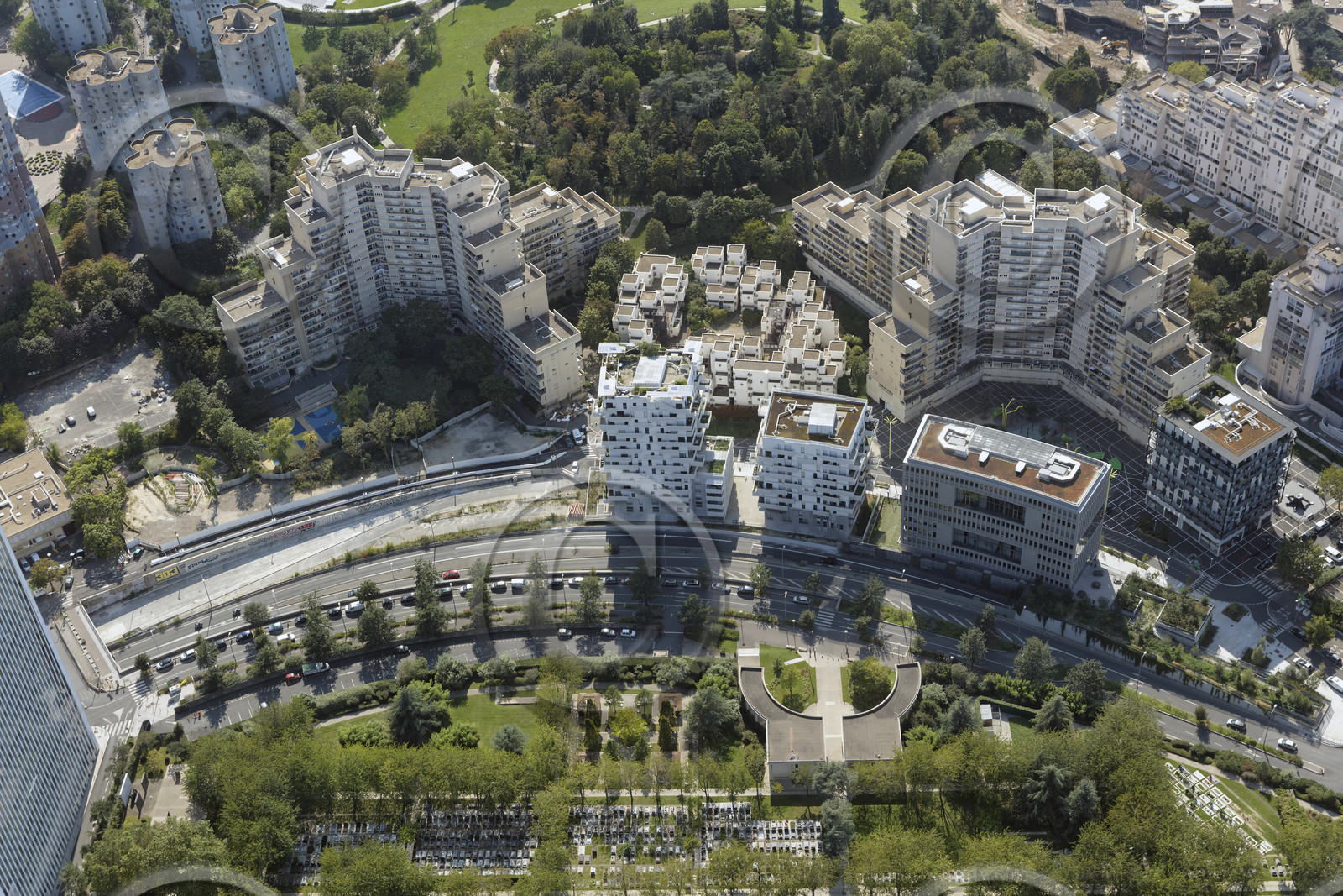 Le département des Hauts-de-Seine (Région Ile-de-France) en vues aériennes obliques