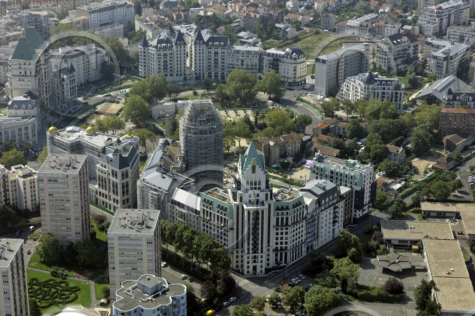 Le département des Hauts-de-Seine (Région Ile-de-France) en vues aériennes obliques