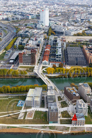 Le département de Seine-Saint-Denis (Région Ile-de-France) en vues aériennes obliques