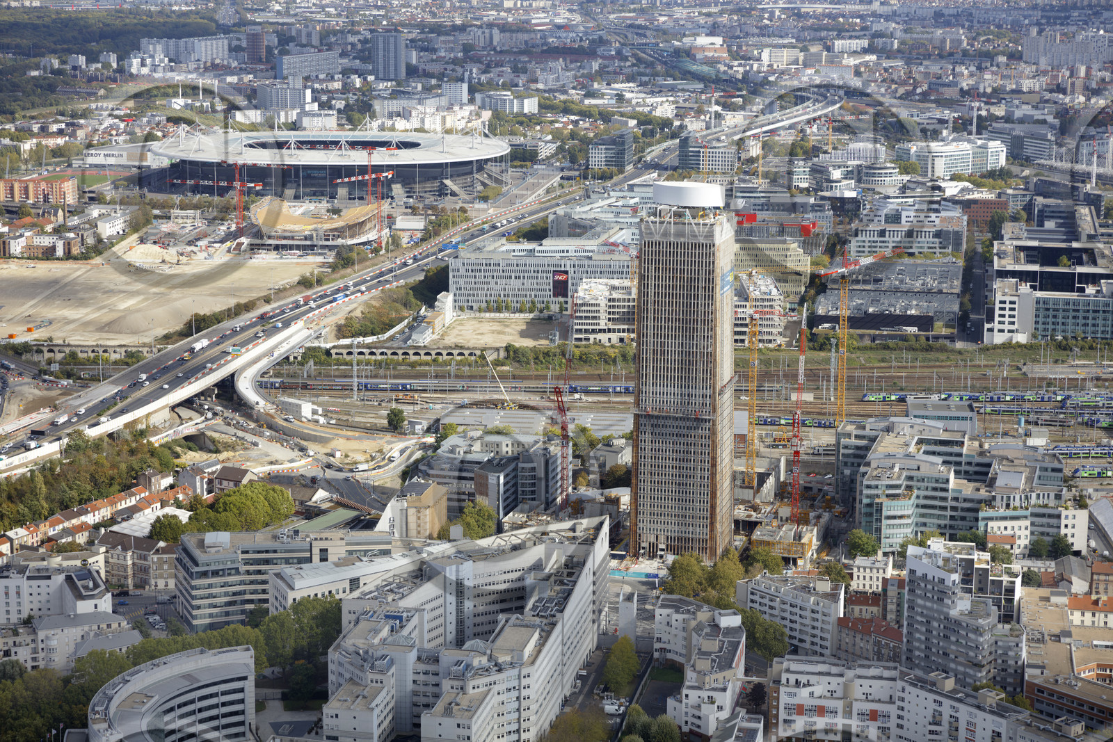 Le département de Seine-Saint-Denis (Région Ile-de-France) en vues aériennes obliques