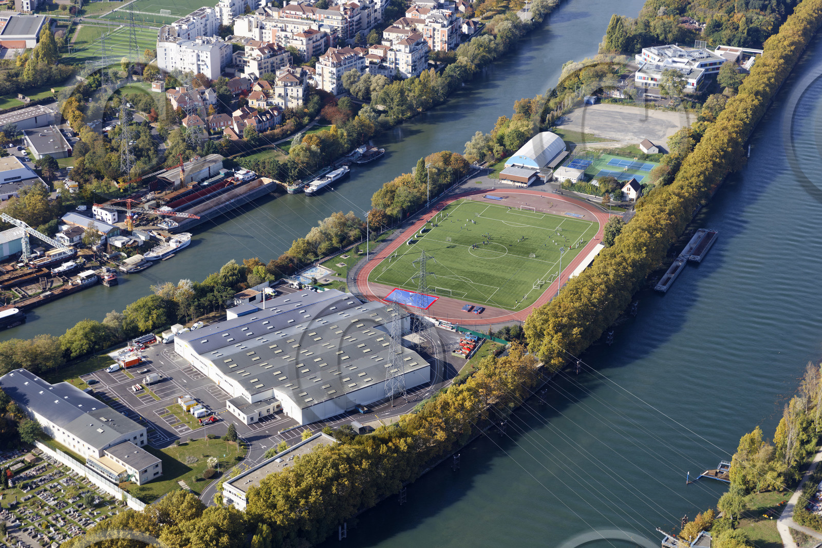 Le département de Seine-Saint-Denis (Région Ile-de-France) en vues aériennes obliques