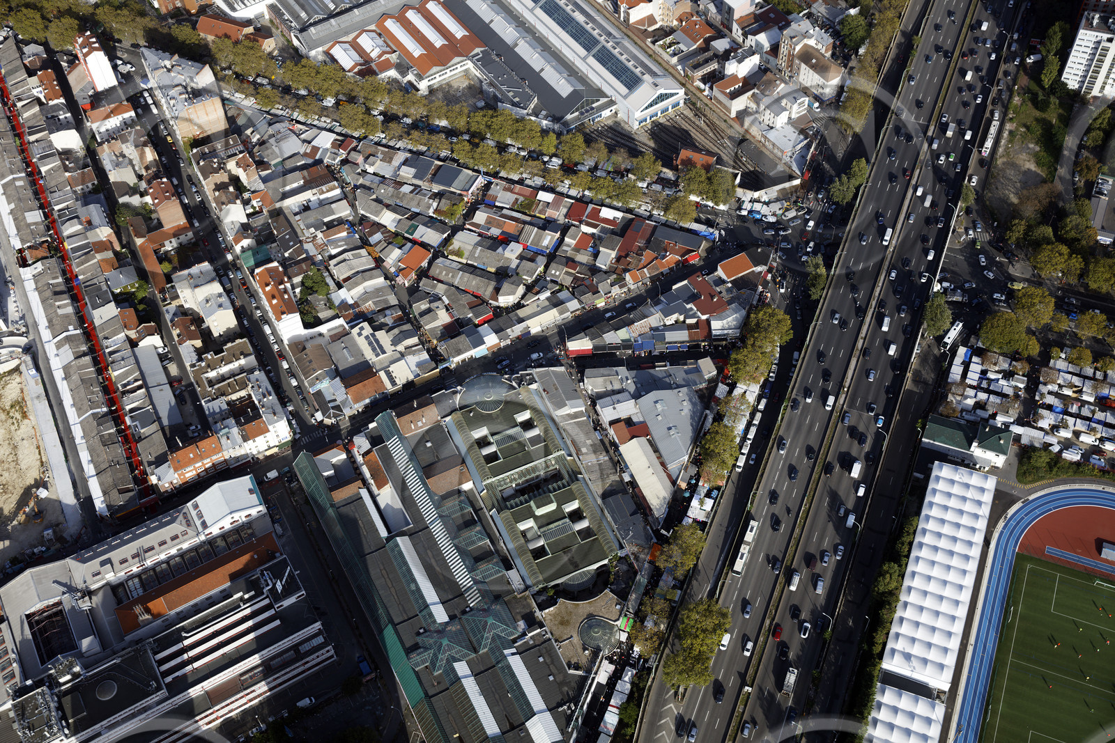 Le département de Seine-Saint-Denis (Région Ile-de-France) en vues aériennes obliques