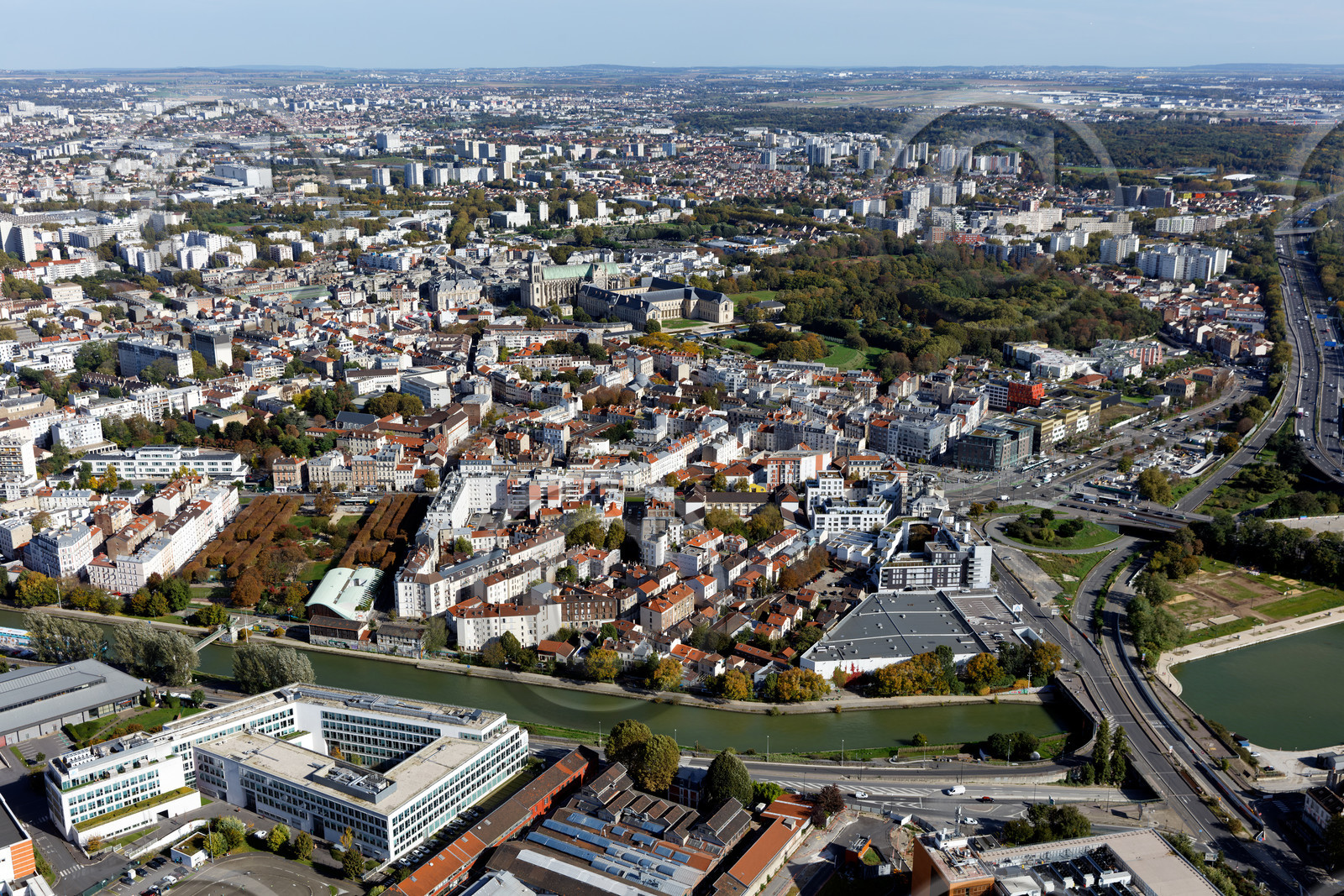 Le département de Seine-Saint-Denis (Région Ile-de-France) en vues aériennes obliques