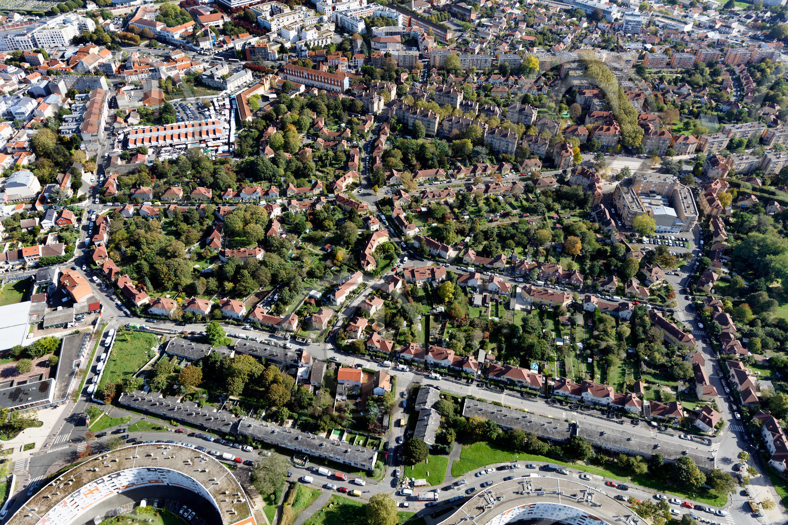 Le département de Seine-Saint-Denis (Région Ile-de-France) en vues aériennes obliques