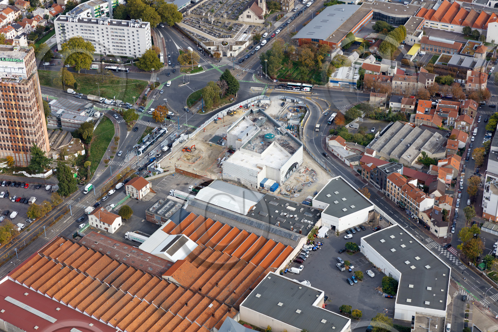 Le département de Seine-Saint-Denis (Région Ile-de-France) en vues aériennes obliques