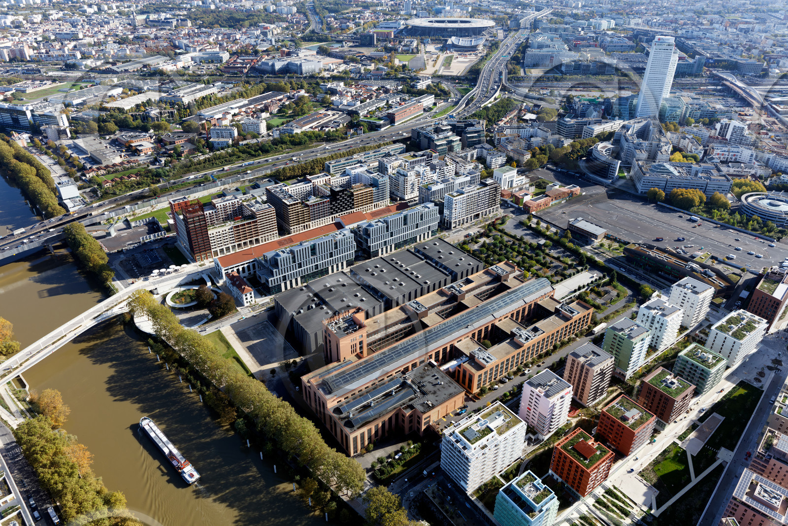 Le département de Seine-Saint-Denis (Région Ile-de-France) en vues aériennes obliques