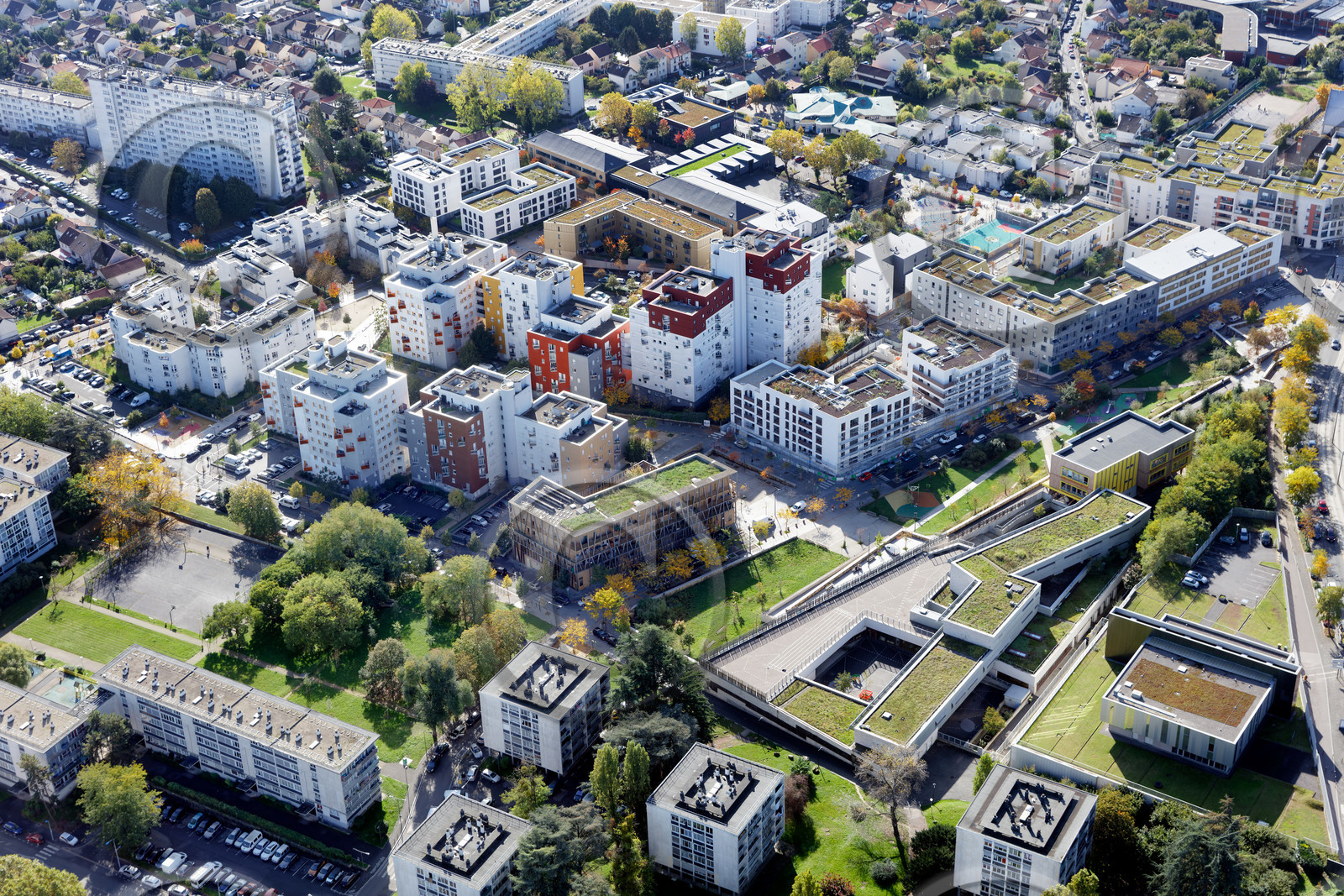 Le département de Seine-Saint-Denis (Région Ile-de-France) en vues aériennes obliques