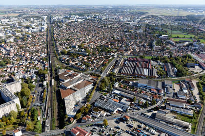 Le département de Seine-Saint-Denis (Région Ile-de-France) en vues aériennes obliques