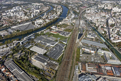 Le département de Seine-Saint-Denis (Région Ile-de-France) en vues aériennes obliques