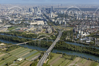 Le département des Hauts-de-Seine (Région Ile-de-France) en vues aériennes obliques
