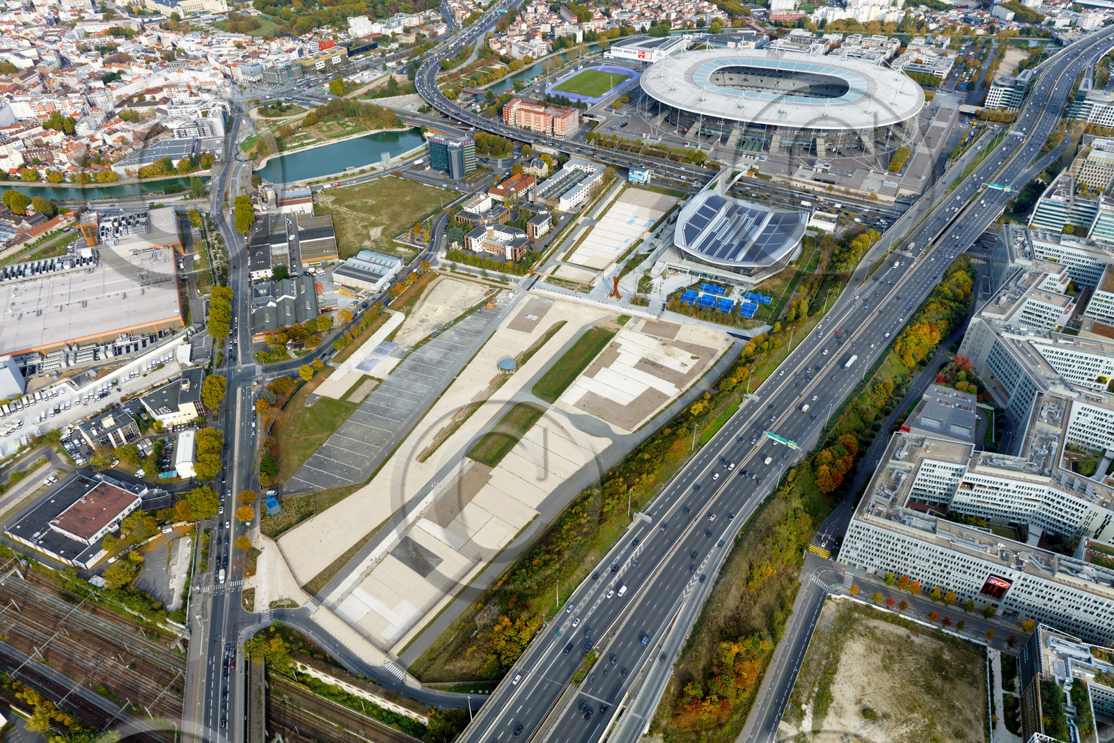 Le département de Seine-Saint-Denis (Région Ile-de-France) en vues aériennes obliques
