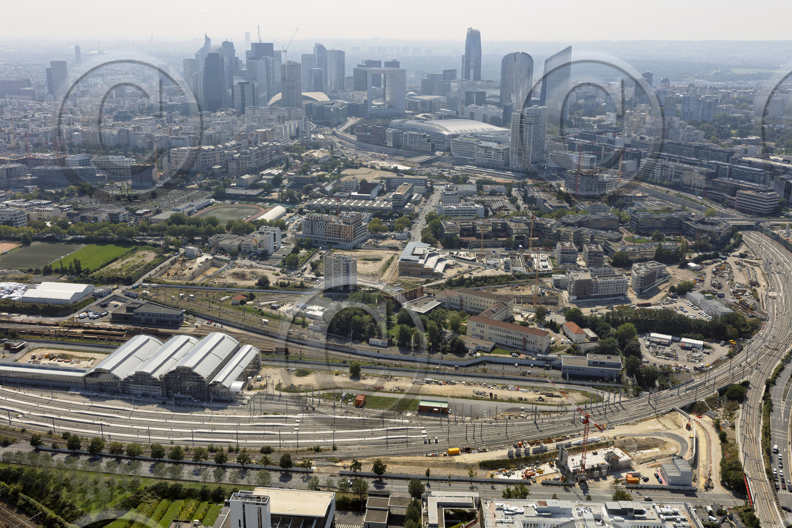 Le département des Hauts-de-Seine (Région Ile-de-France) en vues aériennes obliques
