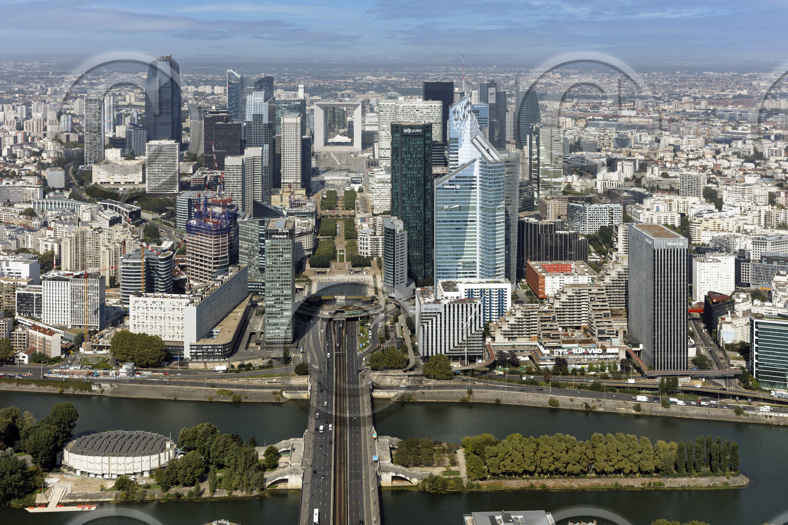 Le département des Hauts-de-Seine (Région Ile-de-France) en vues aériennes obliques