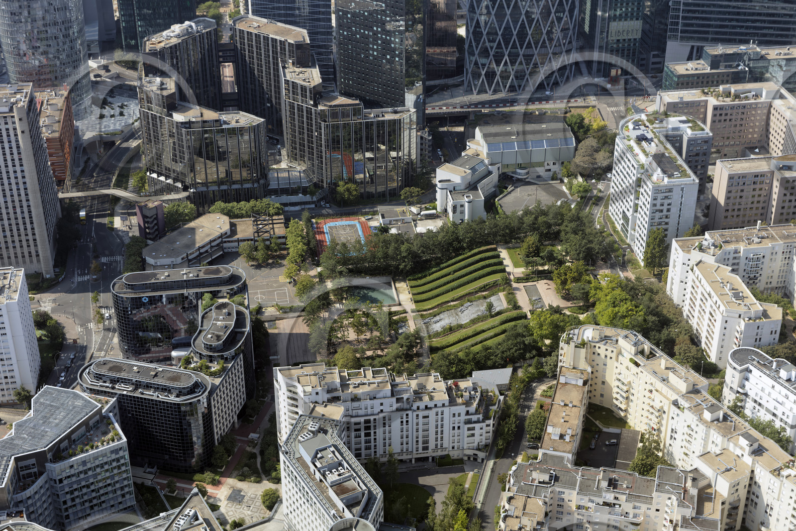 Le département des Hauts-de-Seine (Région Ile-de-France) en vues aériennes obliques