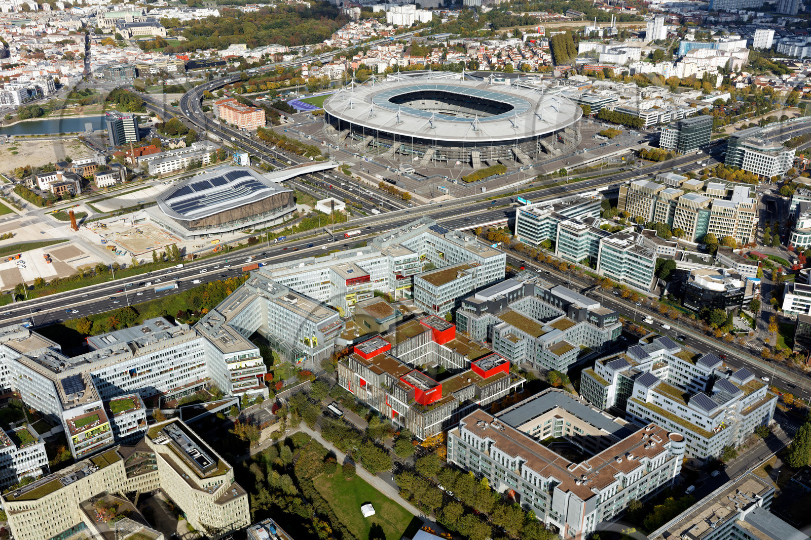Le département de Seine-Saint-Denis (Région Ile-de-France) en vues aériennes obliques