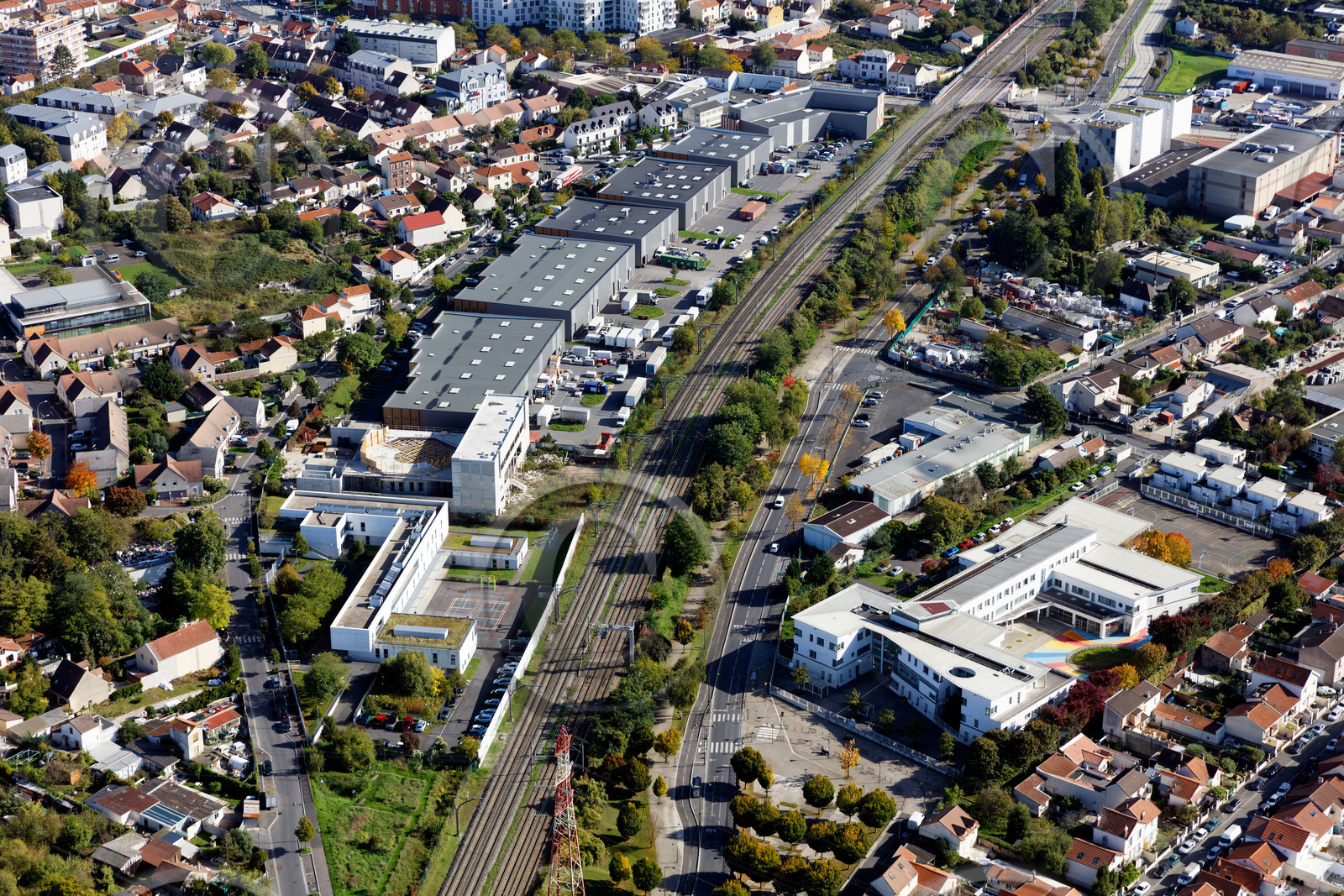 Le département de Seine-Saint-Denis (Région Ile-de-France) en vues aériennes obliques