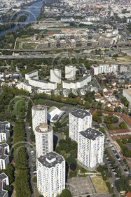 Le département des Hauts-de-Seine (Région Ile-de-France) en vues aériennes obliques