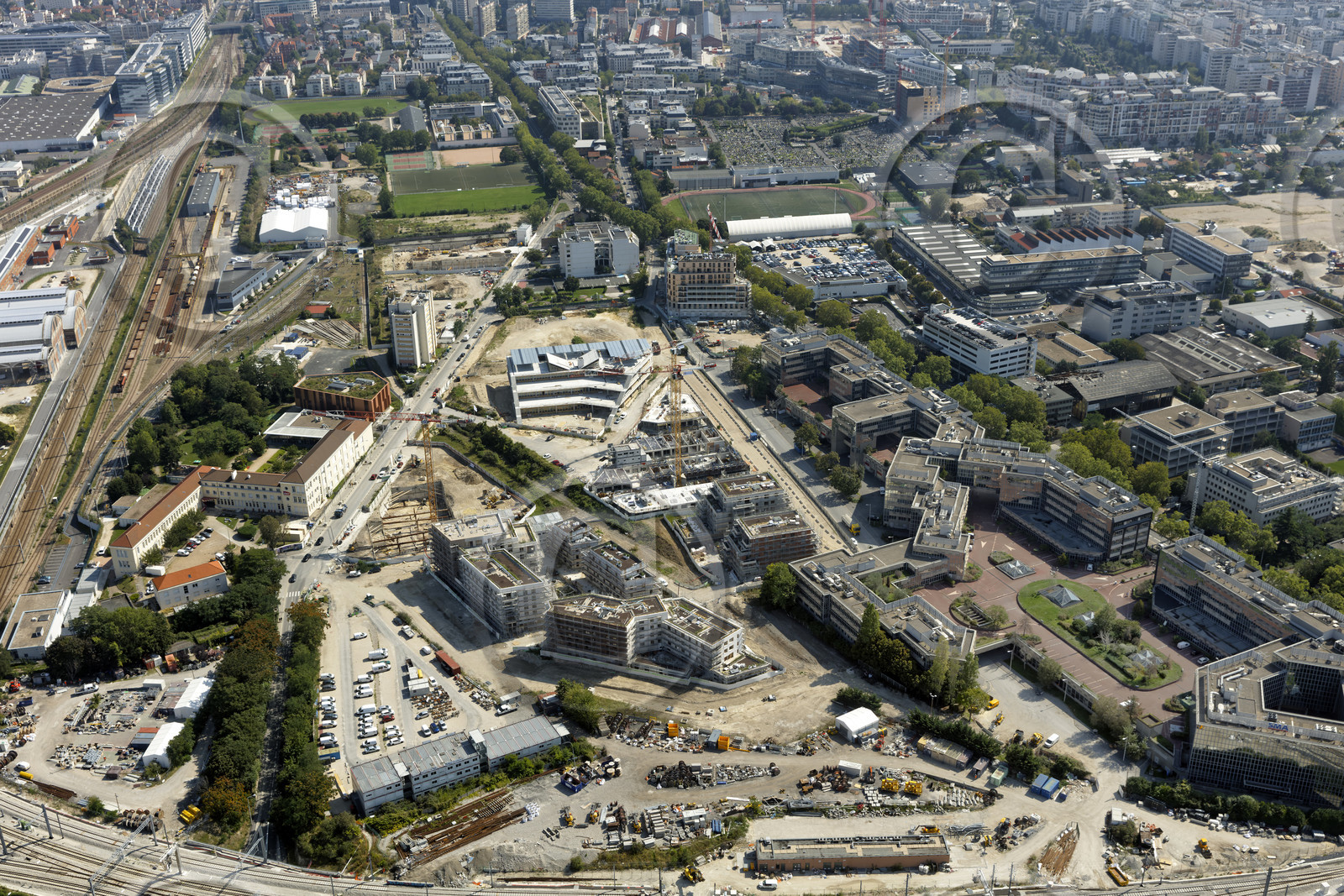Le département des Hauts-de-Seine (Région Ile-de-France) en vues aériennes obliques