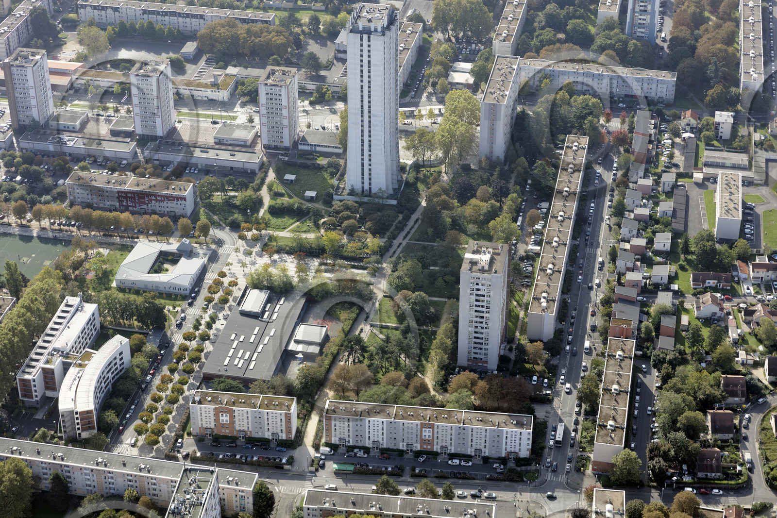 Le département de Seine-Saint-Denis (Région Ile-de-France) en vues aériennes obliques