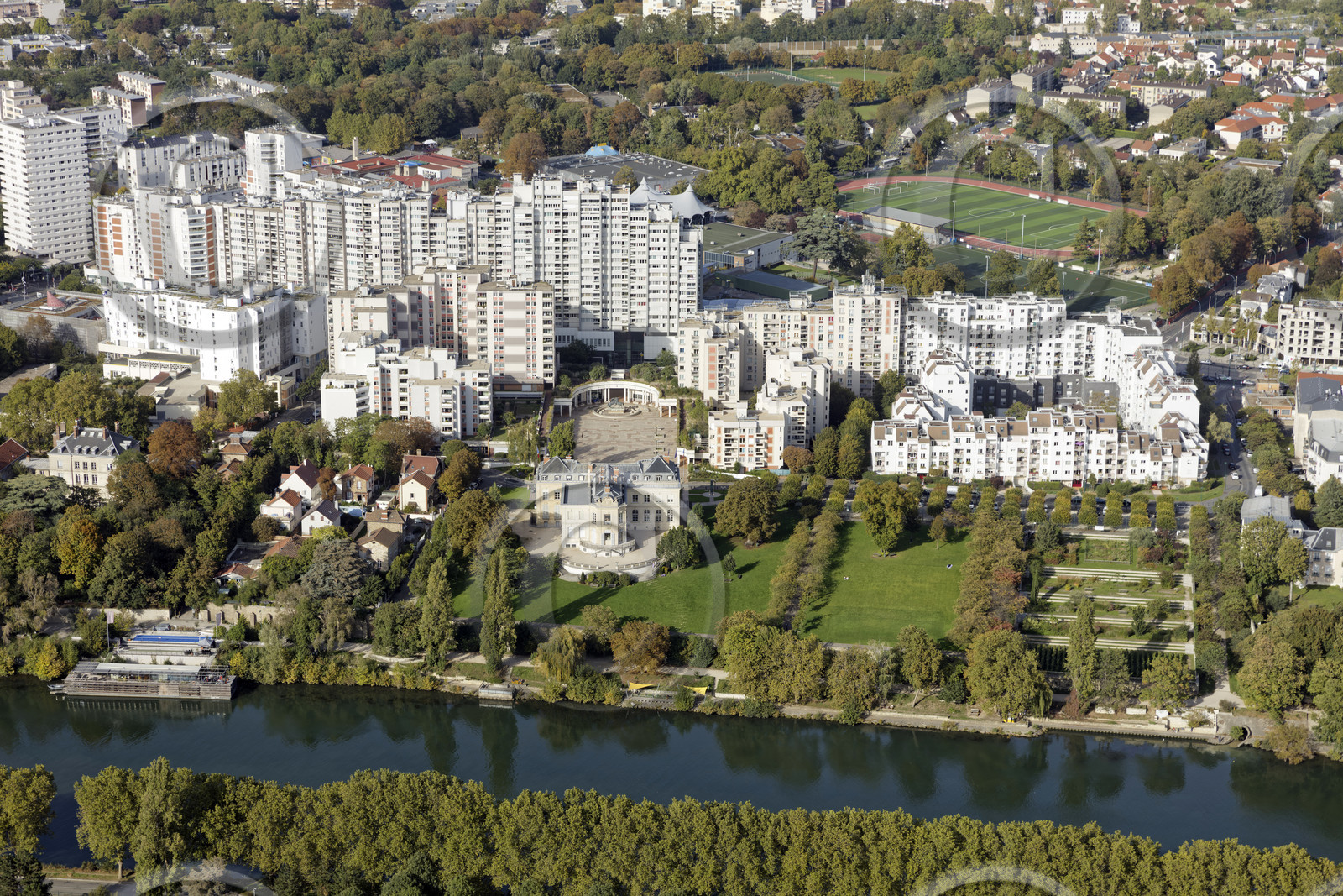 Le département de Seine-Saint-Denis (Région Ile-de-France) en vues aériennes obliques