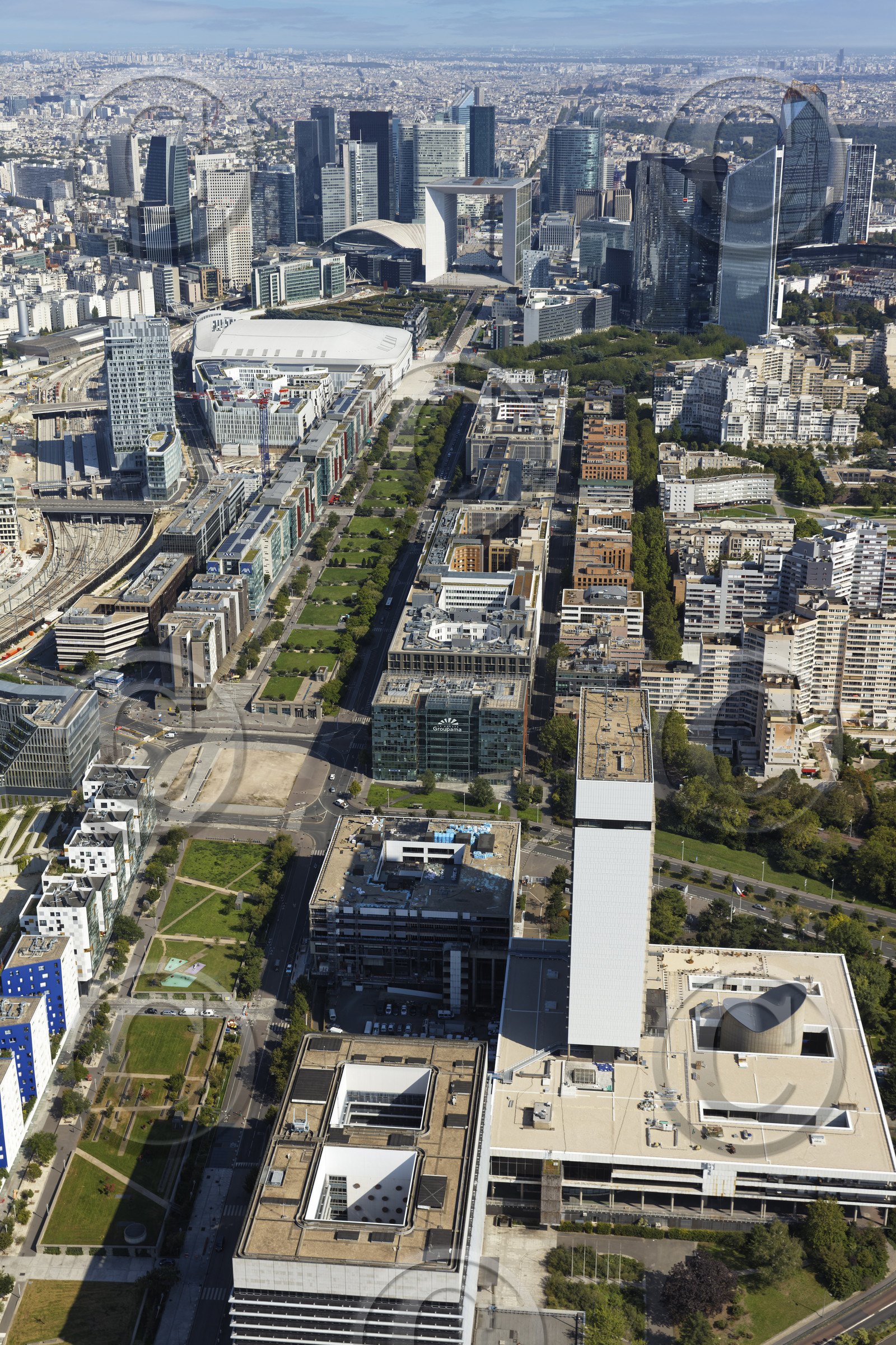 Le département des Hauts-de-Seine (Région Ile-de-France) en vues aériennes obliques