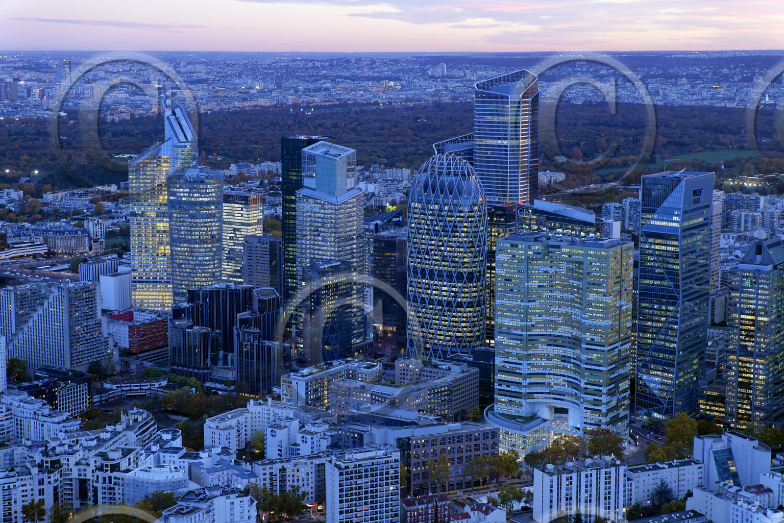 Le département des Hauts-de-Seine (Région Ile-de-France) en vues aériennes obliques