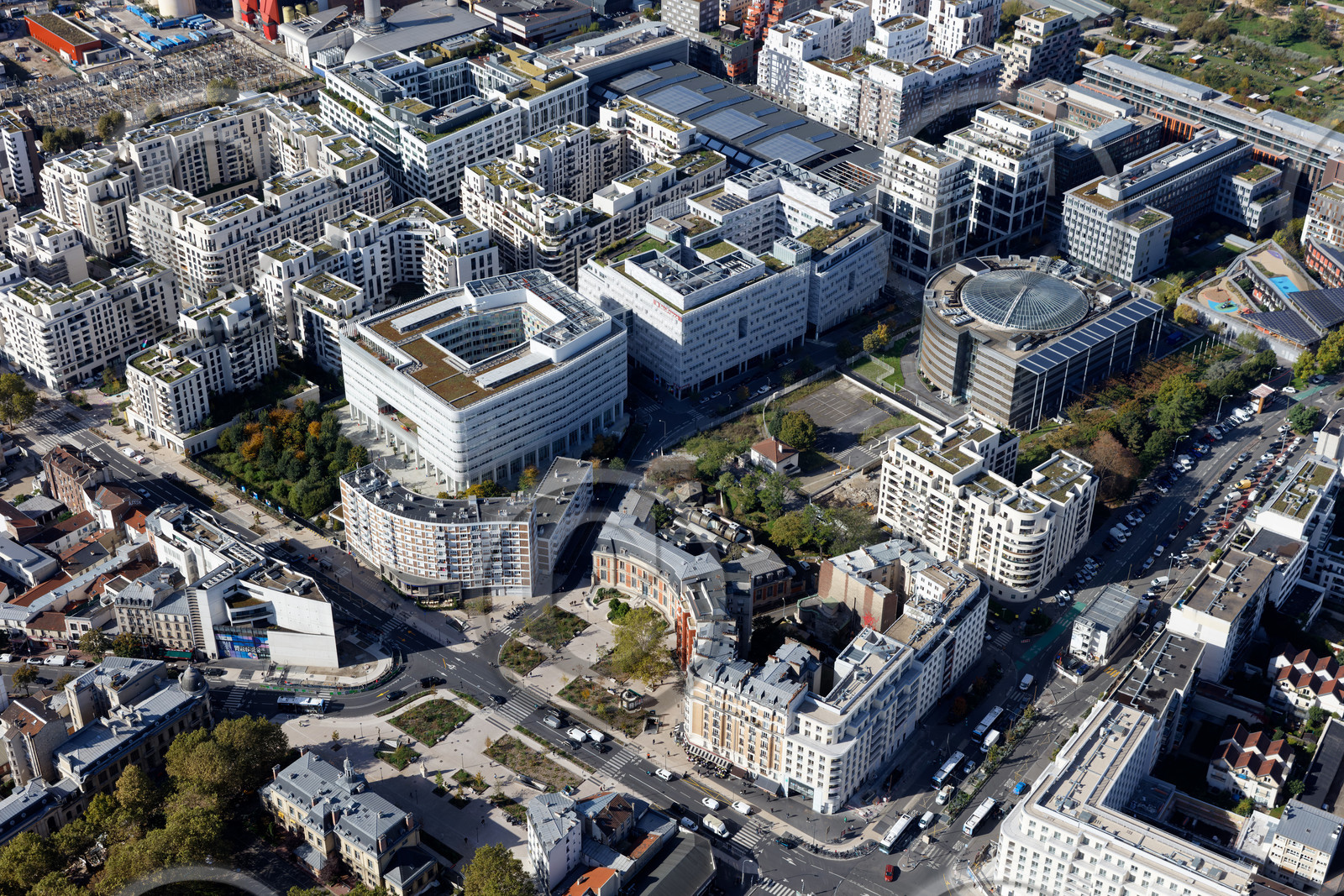 Le département de Seine-Saint-Denis (Région Ile-de-France) en vues aériennes obliques