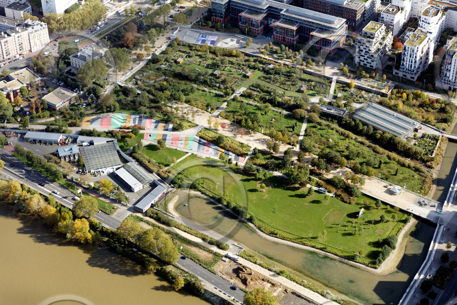 Le département de Seine-Saint-Denis (Région Ile-de-France) en vues aériennes obliques