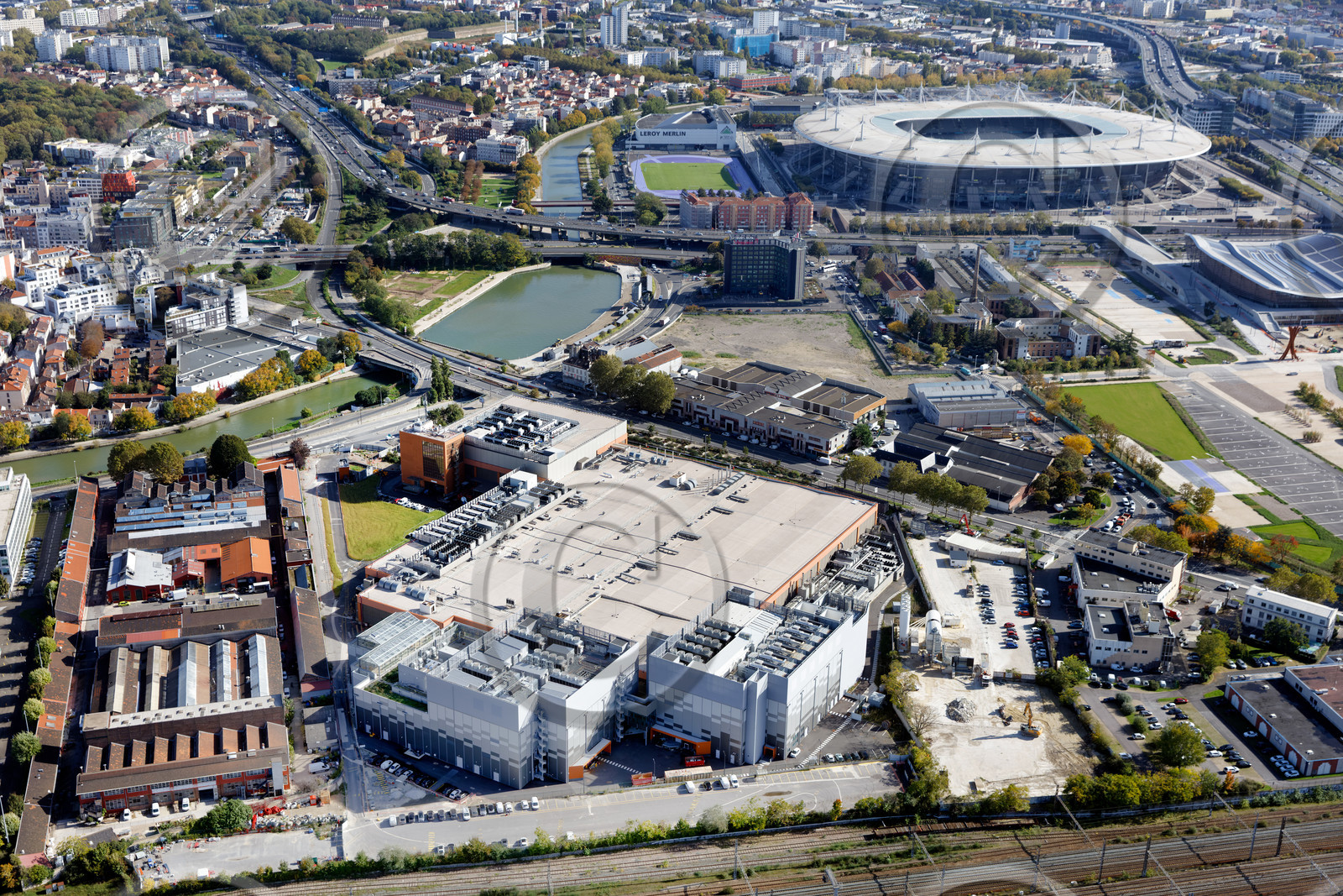 Le département de Seine-Saint-Denis (Région Ile-de-France) en vues aériennes obliques