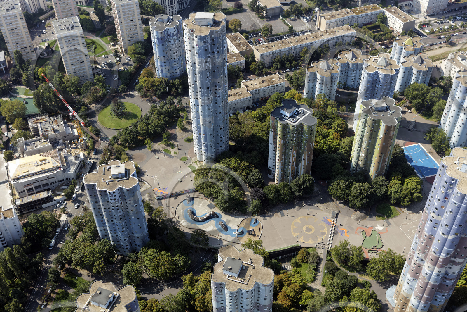Le département des Hauts-de-Seine (Région Ile-de-France) en vues aériennes obliques