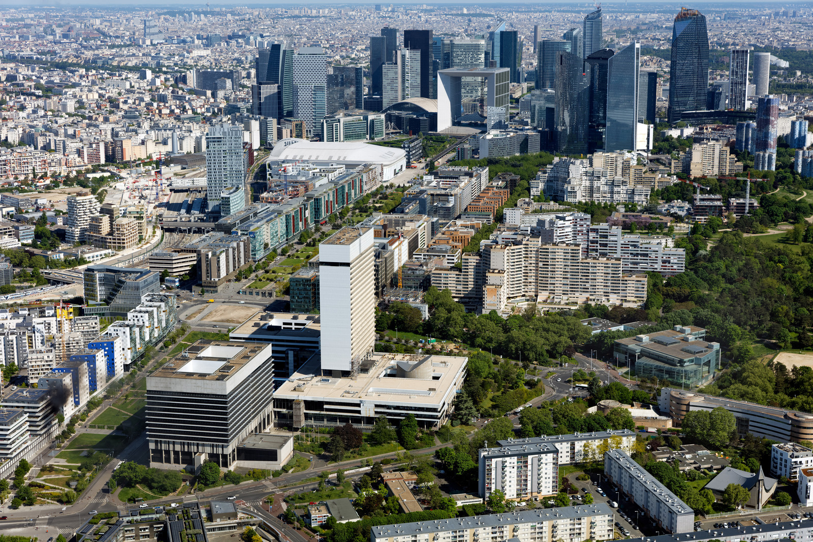 Le département des Hauts-de-Seine (Région Ile-de-France) en vues aériennes obliques