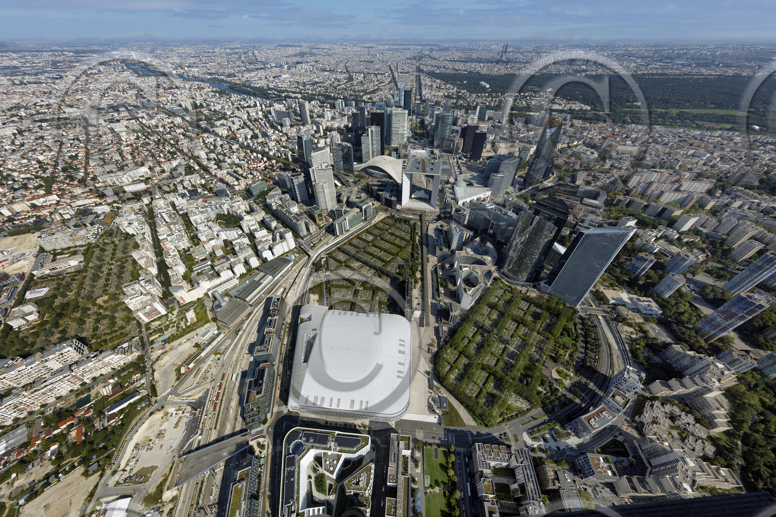 Le département des Hauts-de-Seine (Région Ile-de-France) en vues aériennes obliques