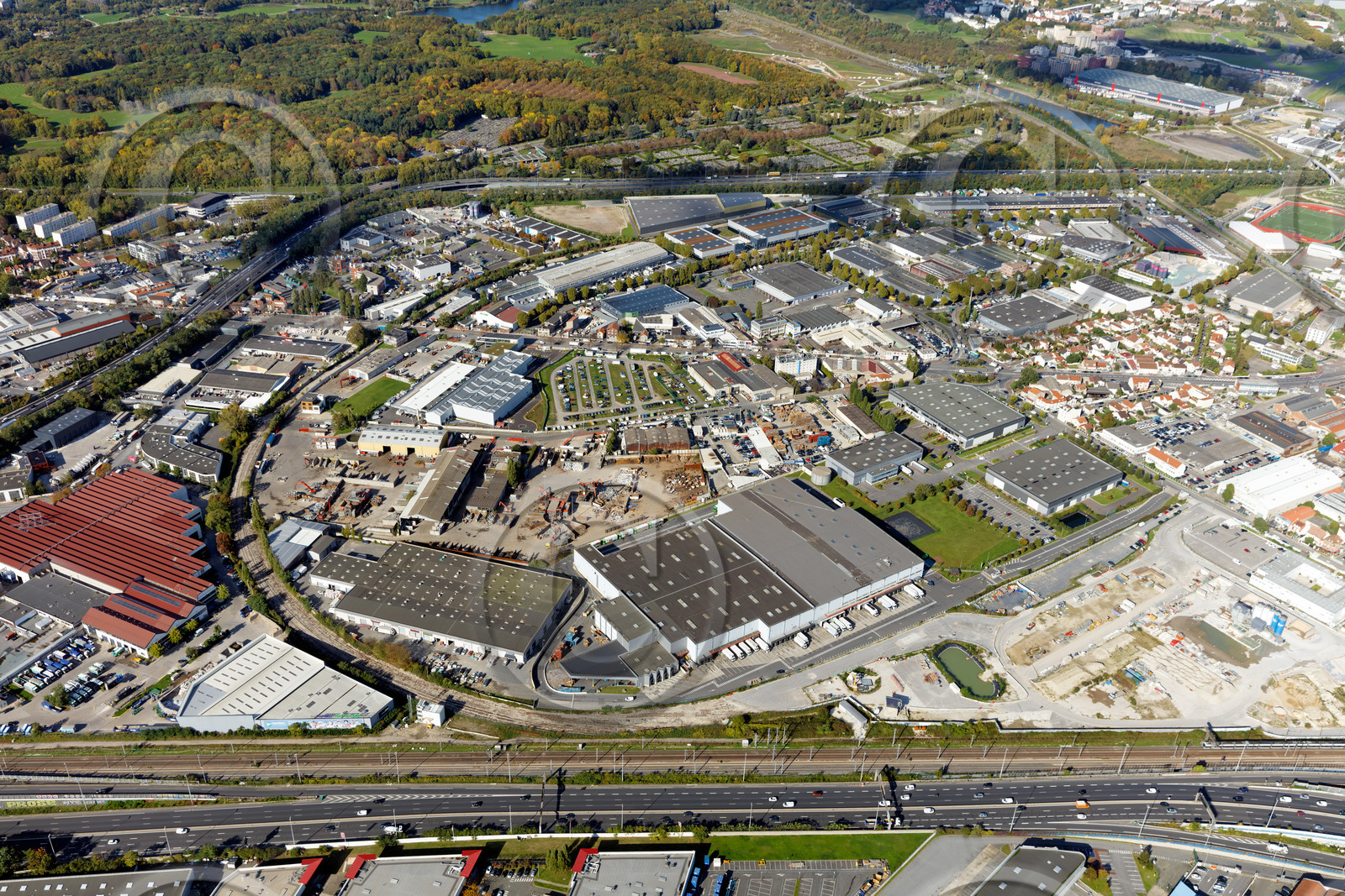 Le département de Seine-Saint-Denis (Région Ile-de-France) en vues aériennes obliques