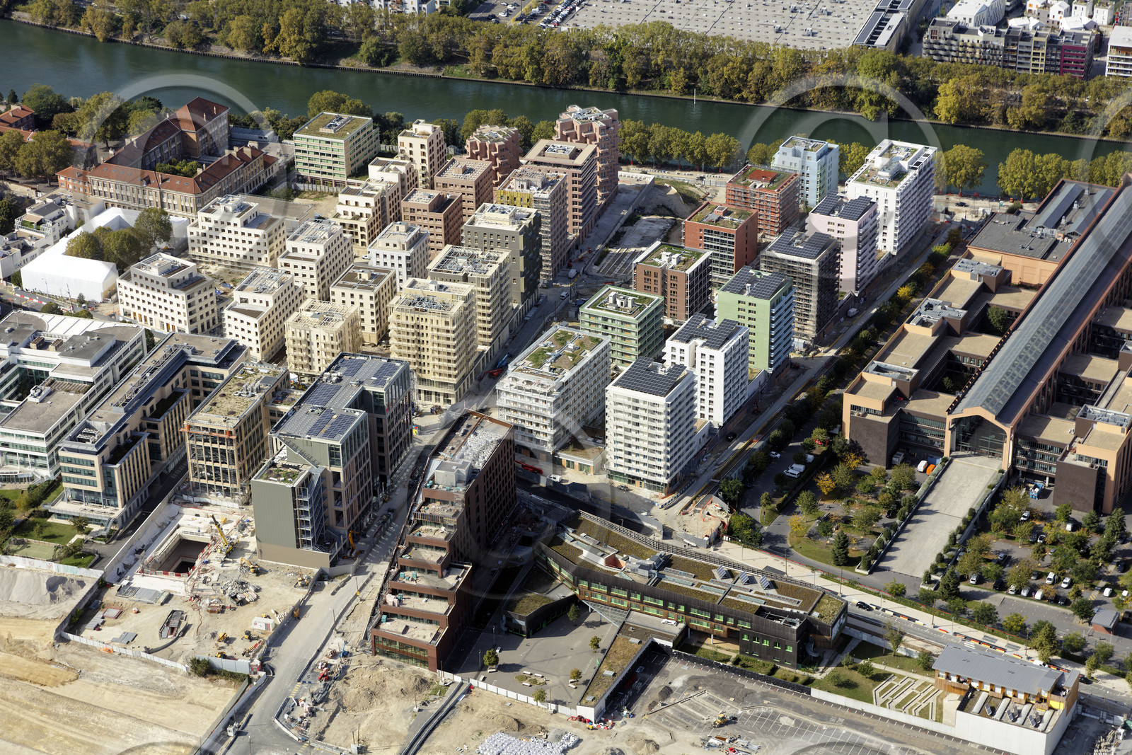 Le département de Seine-Saint-Denis (Région Ile-de-France) en vues aériennes obliques