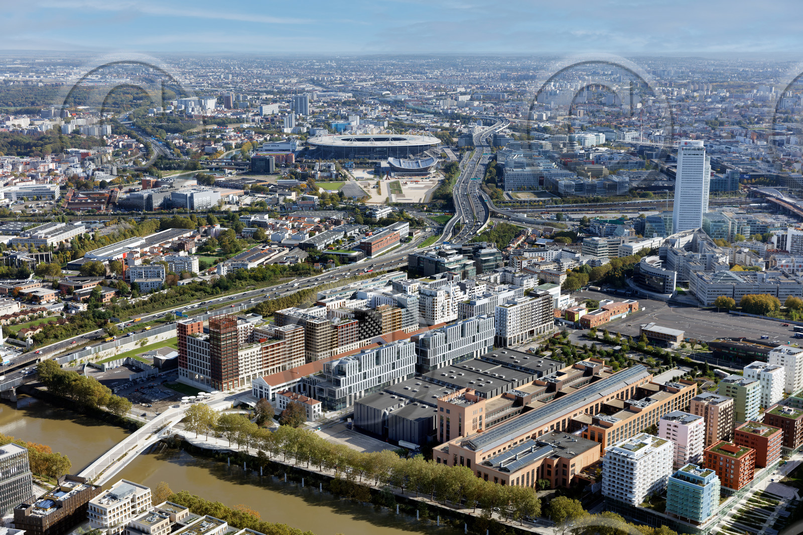 Le département de Seine-Saint-Denis (Région Ile-de-France) en vues aériennes obliques