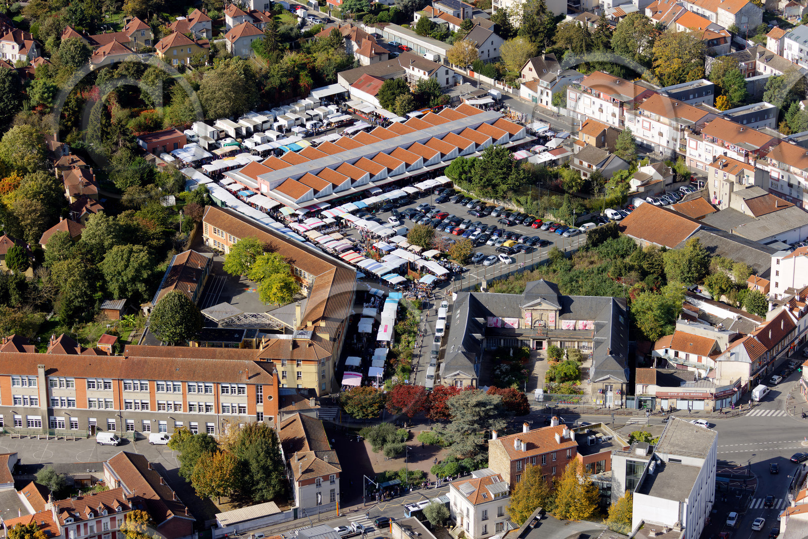 Le département de Seine-Saint-Denis (Région Ile-de-France) en vues aériennes obliques