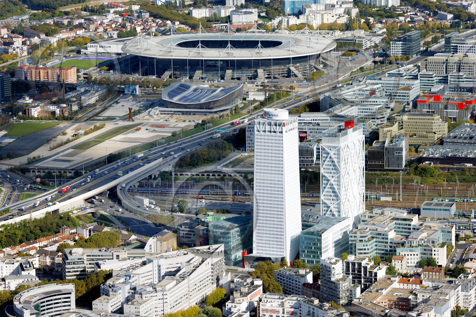 Le département de Seine-Saint-Denis (Région Ile-de-France) en vues aériennes obliques