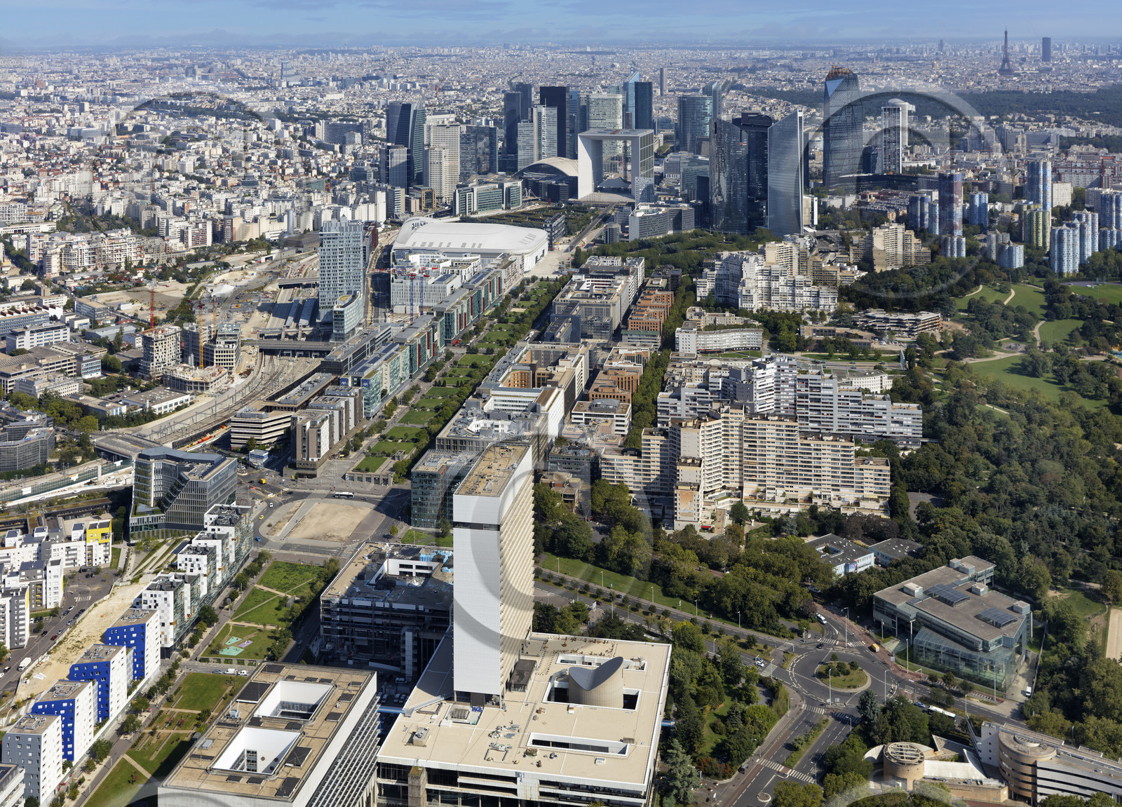 Le département des Hauts-de-Seine (Région Ile-de-France) en vues aériennes obliques