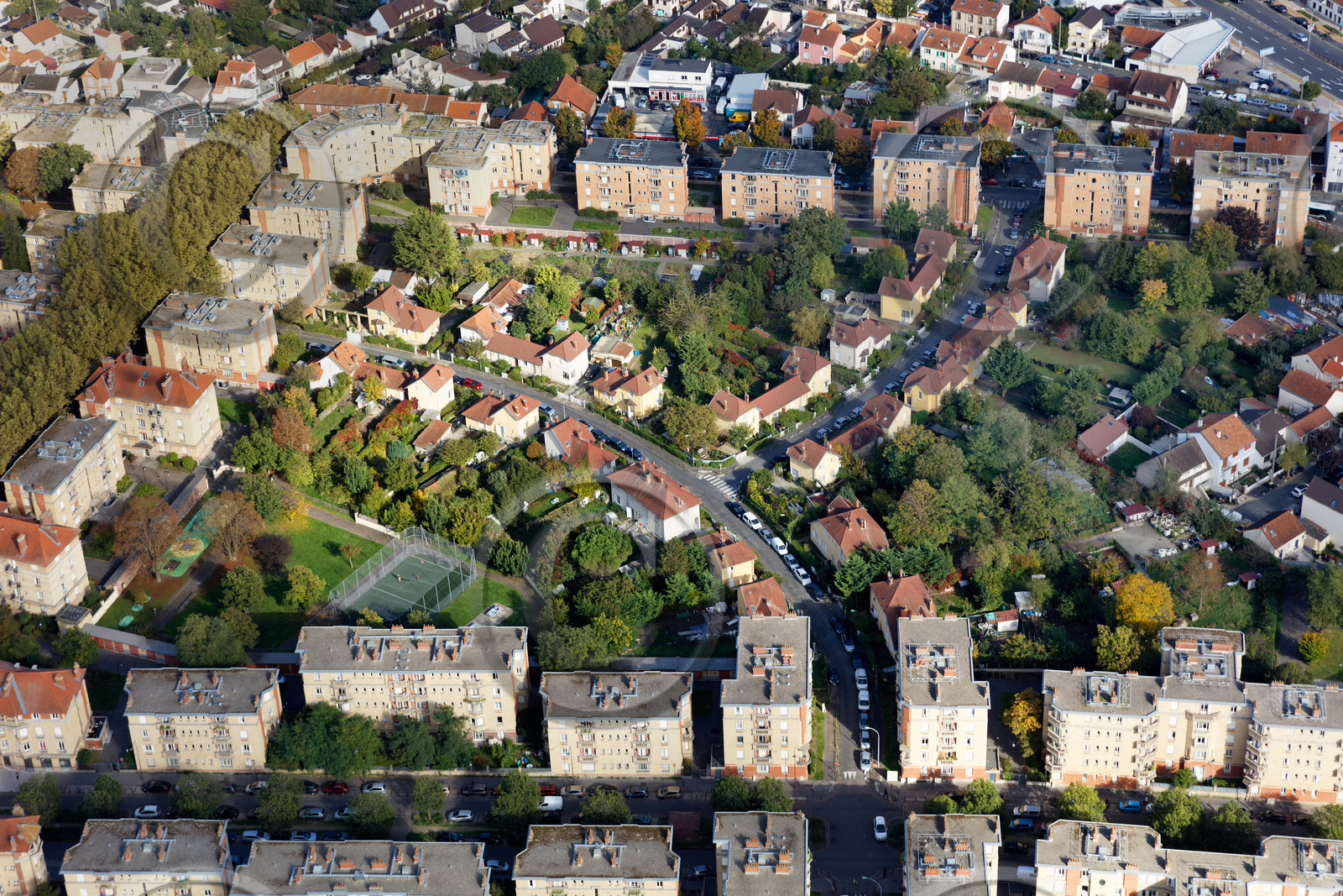 Le département de Seine-Saint-Denis (Région Ile-de-France) en vues aériennes obliques