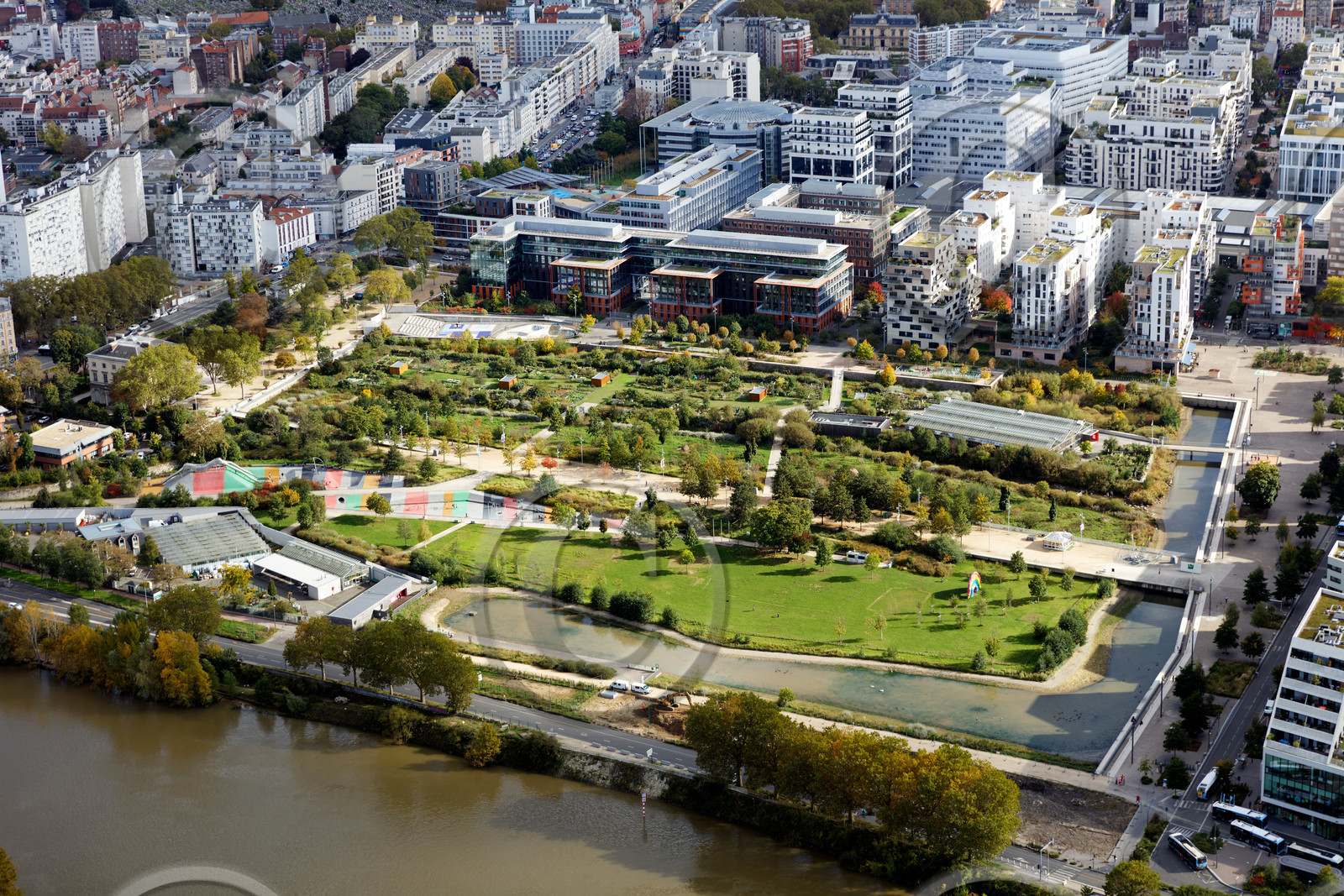 Le département de Seine-Saint-Denis (Région Ile-de-France) en vues aériennes obliques