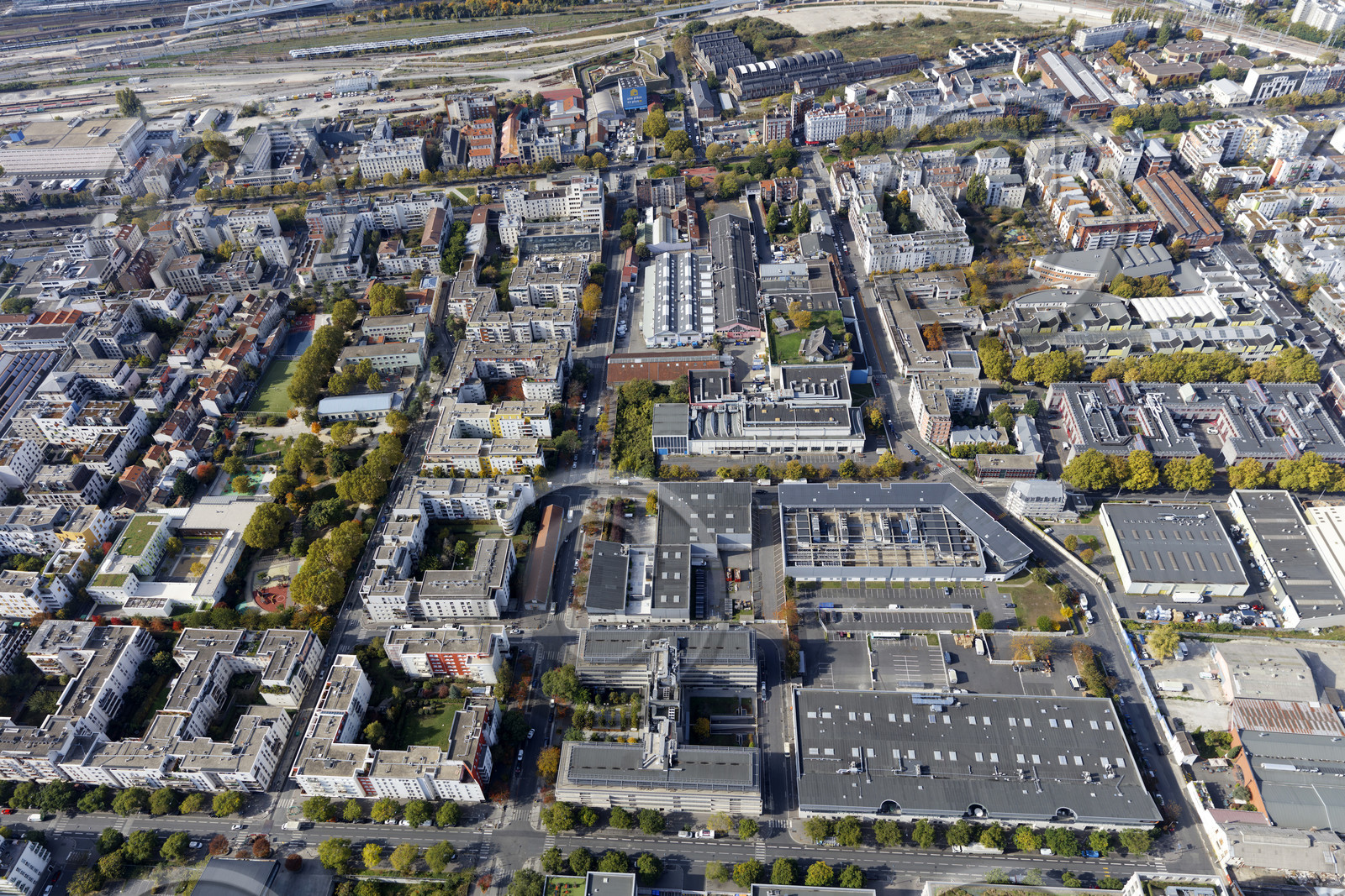 Le département de Seine-Saint-Denis (Région Ile-de-France) en vues aériennes obliques