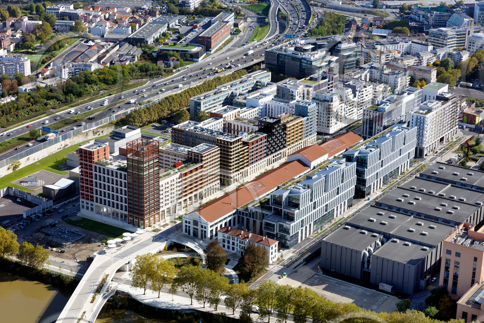 Le département de Seine-Saint-Denis (Région Ile-de-France) en vues aériennes obliques