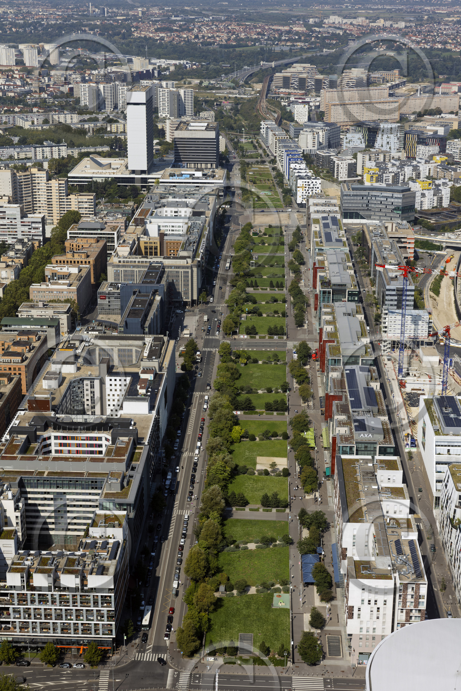 Le département des Hauts-de-Seine (Région Ile-de-France) en vues aériennes obliques