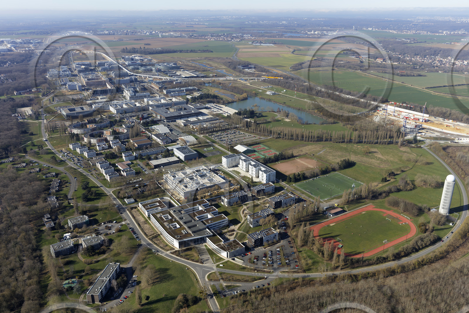 Le département de l'Essonne (Région Ile-de-France) en vues aériennes obliques