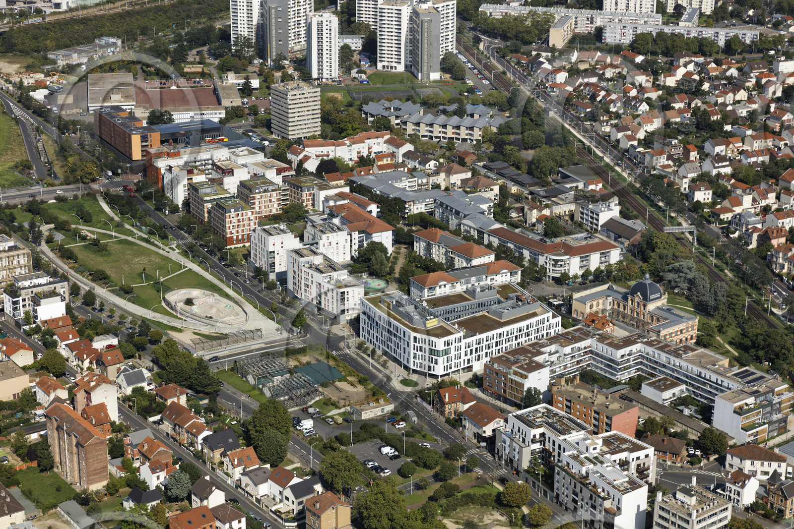 Le département des Hauts-de-Seine (Région Ile-de-France) en vues aériennes obliques