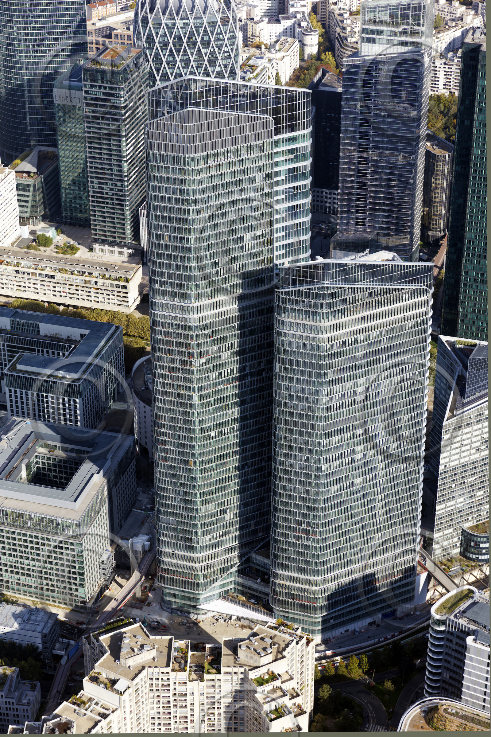 Le département des Hauts-de-Seine (Région Ile-de-France) en vues aériennes obliques